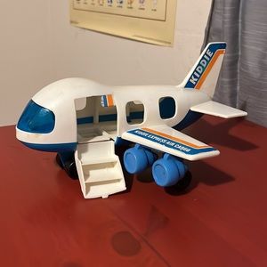 Vintage Blue Box Little People plane